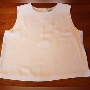 Eileen Fisher Silk Tank Top, Size L, Shell Pink